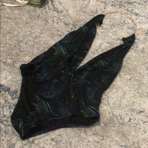 VS One Piece bathing suit with gold neck ring